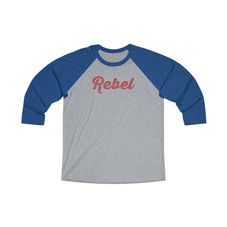 Rebel 3\4 Raglan Tee Blue/Red